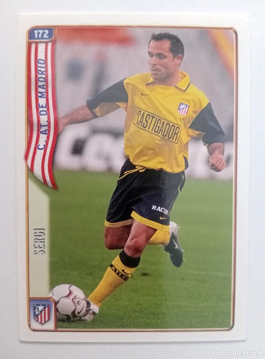 Cromos de f&uacute;tbol: CROMO FUTBOL ATLETICO DE MADRID MUNDI CROMO 2004-2005: SERGI BARJUAN