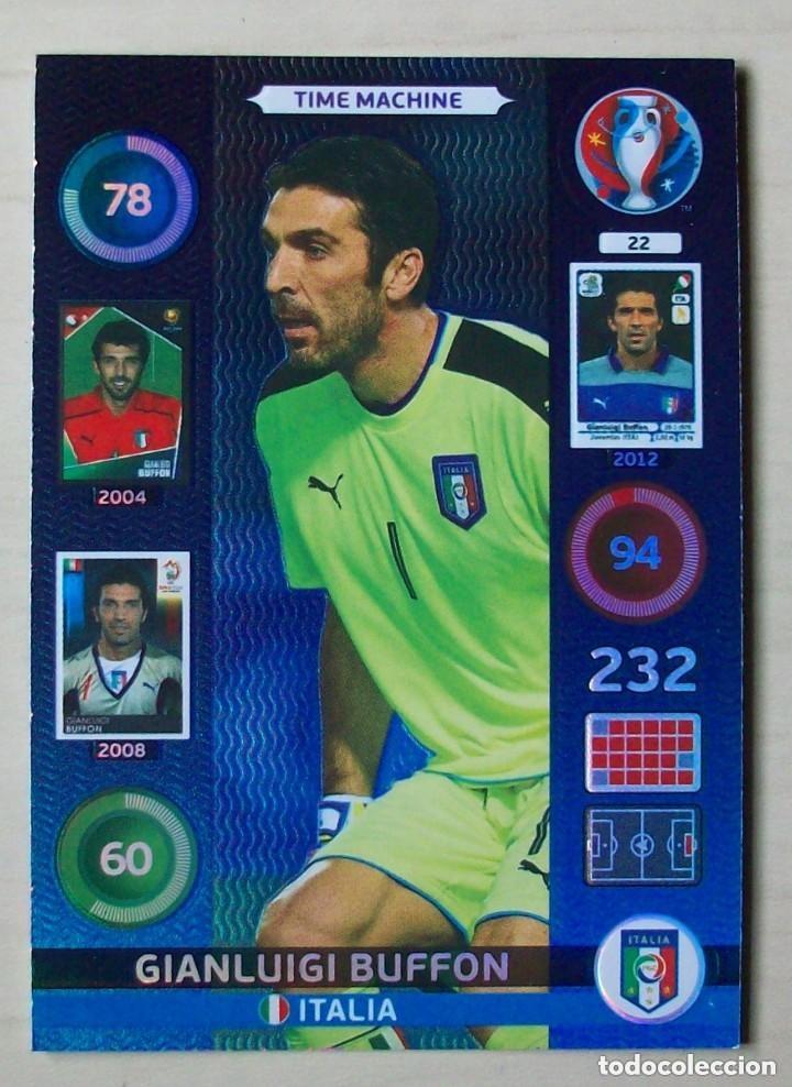 Cromos de f&uacute;tbol: 22 GIANLUIGI BUFFON ITALIA FICHAS ALBUM ADRENALYN XL EUROCOPA FRANCIA 2016