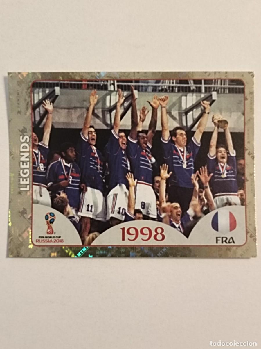 Cromos de f&uacute;tbol: #666 LEGENDS (FRANCIA-1998) MUNDIAL RUSIA 2018 PANINI VERSION ROSA