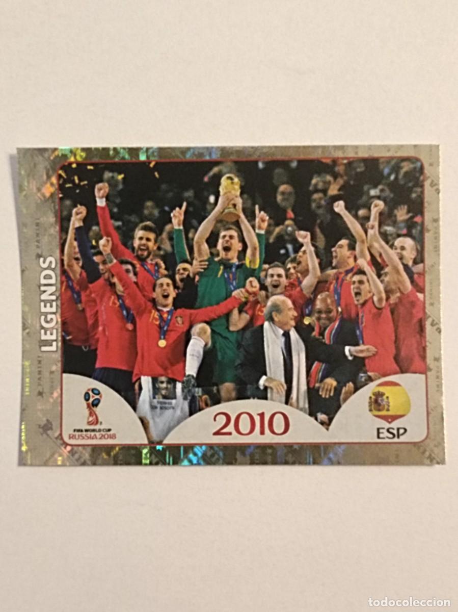 Cromos de f&uacute;tbol: #667 LEGENDS ESPA&Ntilde;A (2010) MUNDIAL RUSIA 2018 PANINI VERSION ROSA