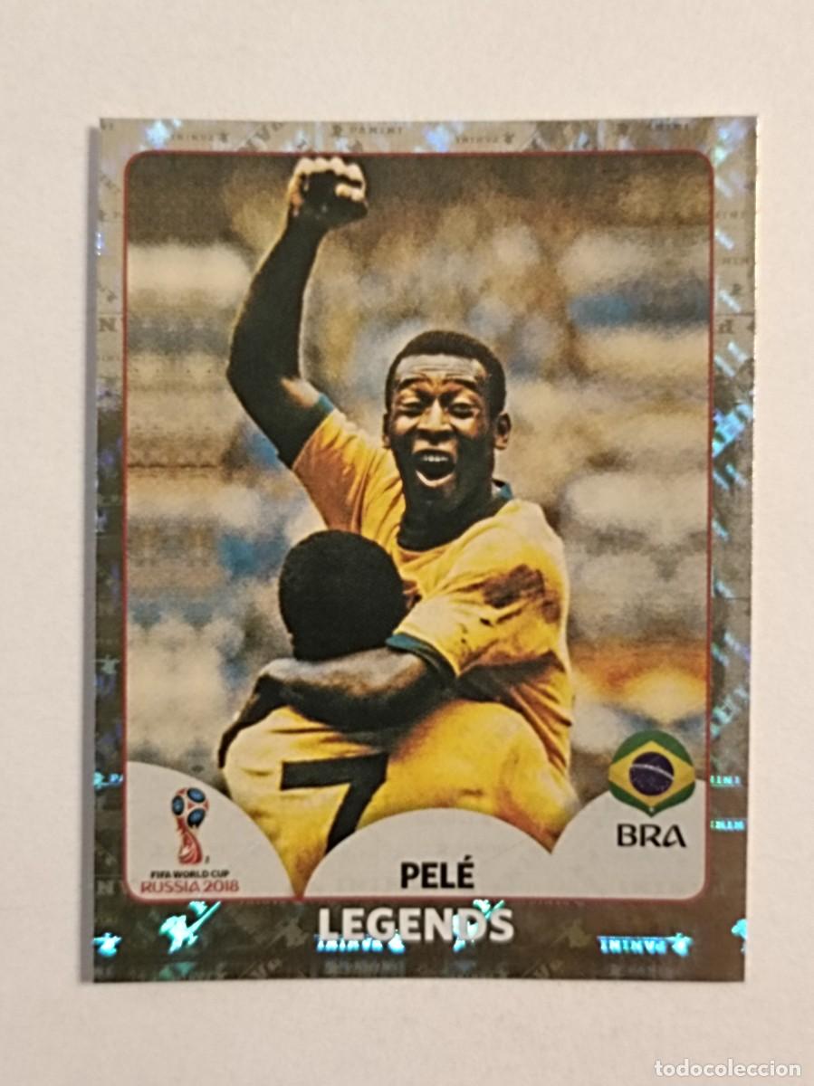 Cromos de f&uacute;tbol: #668 LEGENDS (PELE-BRASIL) MUNDIAL RUSIA 2018 PANINI VERSION ROSA