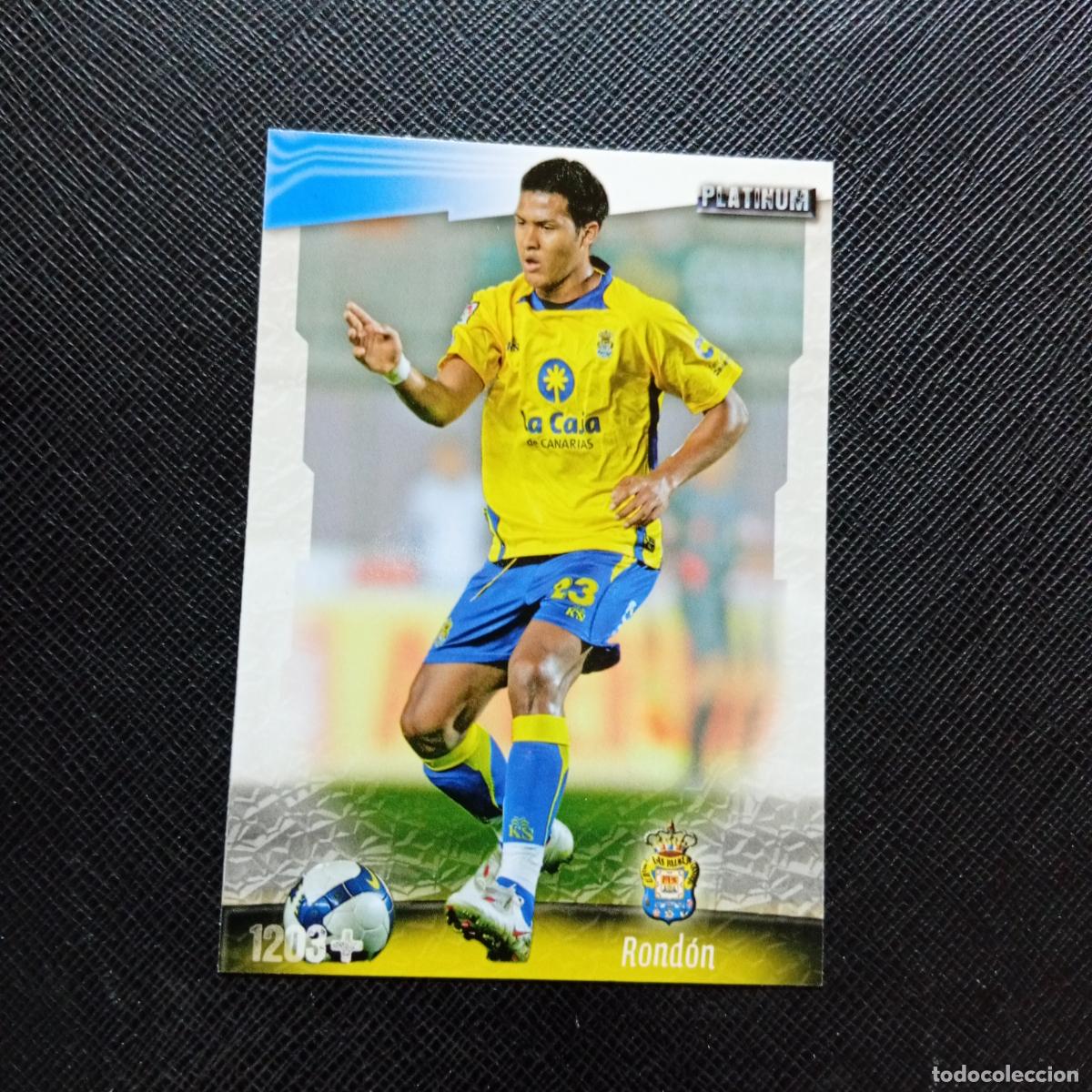 Cromos de f&uacute;tbol: 1203 RONDON LAS PALMAS MUNDICROMO QUIZ GAME 2008 2009 FUTBOL 08 09 - A88 PG64 FICHAJE