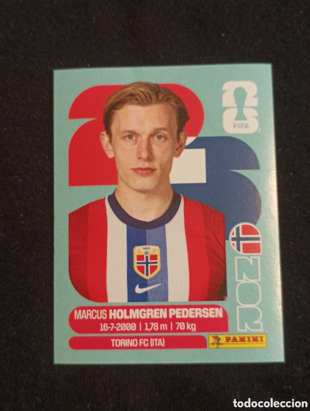 Cromos de f&uacute;tbol: mundial panini 2026 Marcus holmgren pedersen