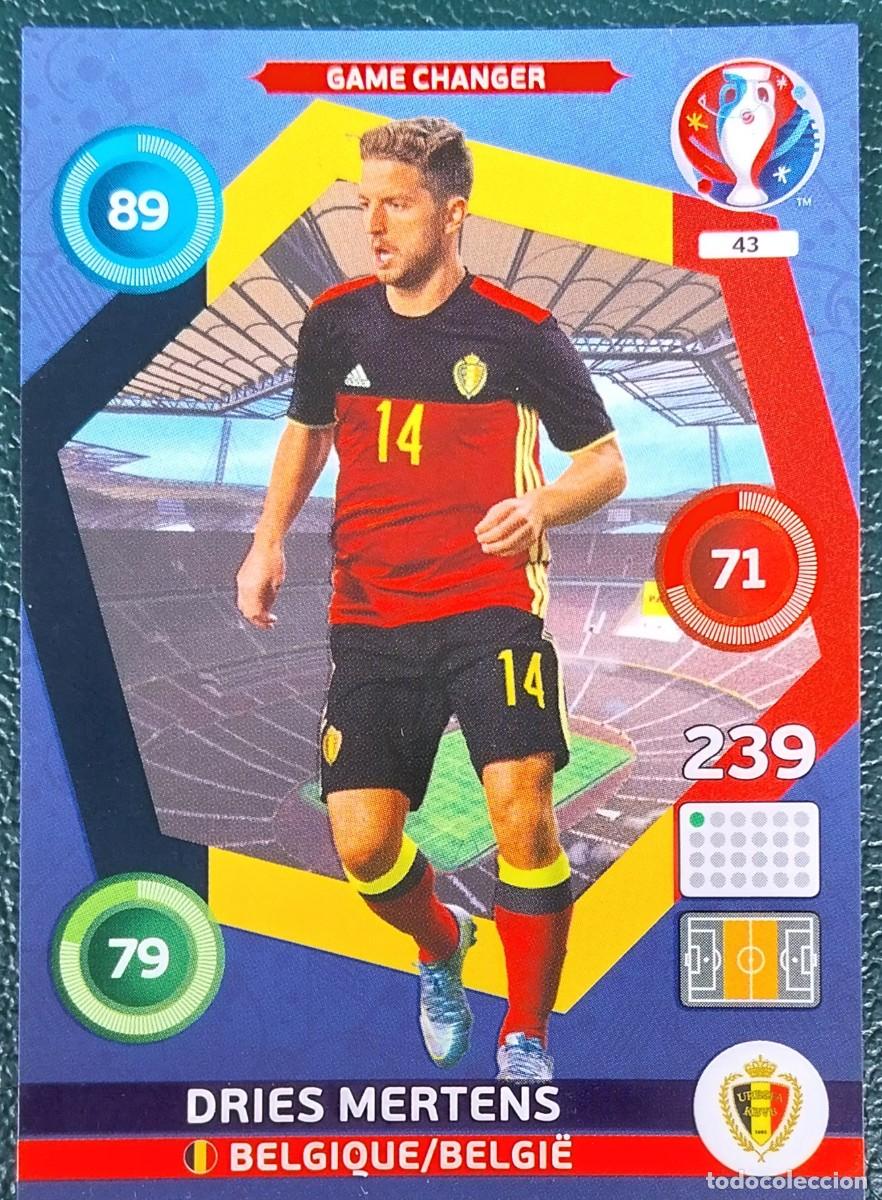 Cromos de f&uacute;tbol: 43 DRIES MERTENS BELGICA FICHAS ALBUM ADRENALYN XL EUROCOPA FRANCIA 2016