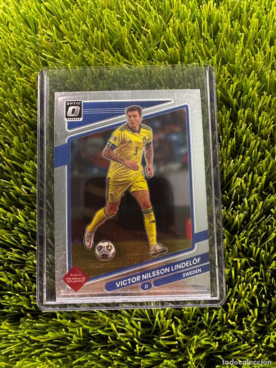 Cromos de f&uacute;tbol: N&ordm; 154 Victor Lindel&ouml;f Optic Suecia Donruss Road to Qatar 2022