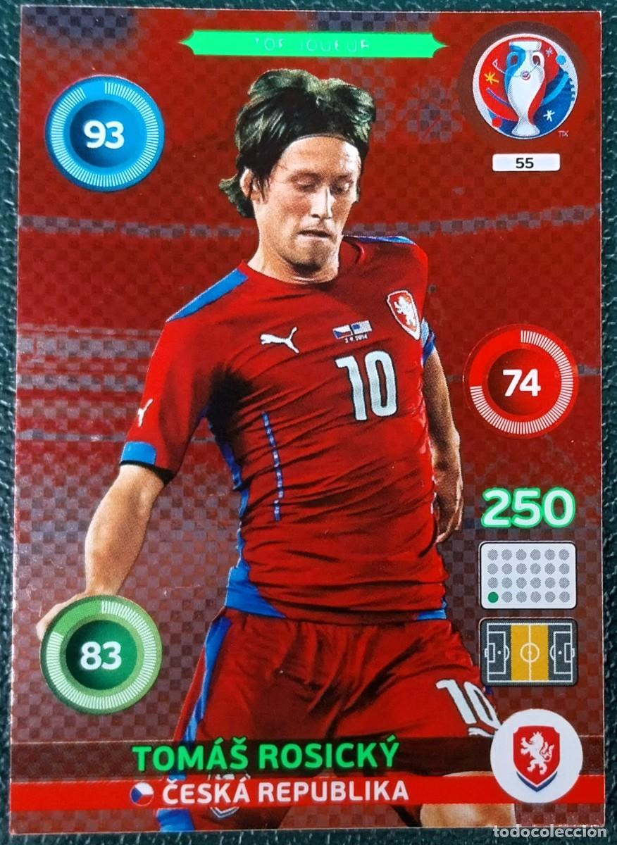 Cromos de f&uacute;tbol: 55 TOMAS ROSICKY REPUBLICA CHECA FICHAS ALBUM ADRENALYN XL EUROCOPA FRANCIA 2016