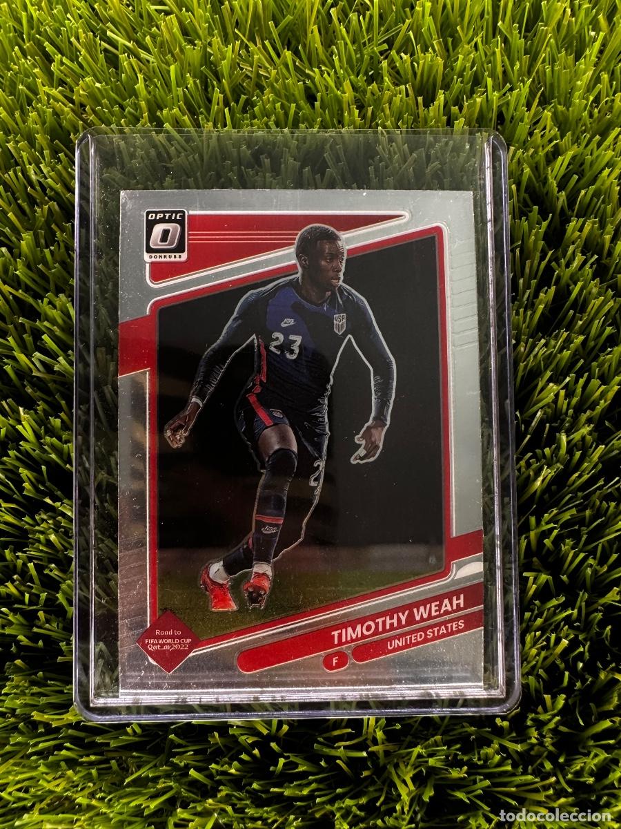 Cromos de f&uacute;tbol: N&ordm; 163 Timothy Weah Optic Estados Unidos Donruss Road to Qatar 2022