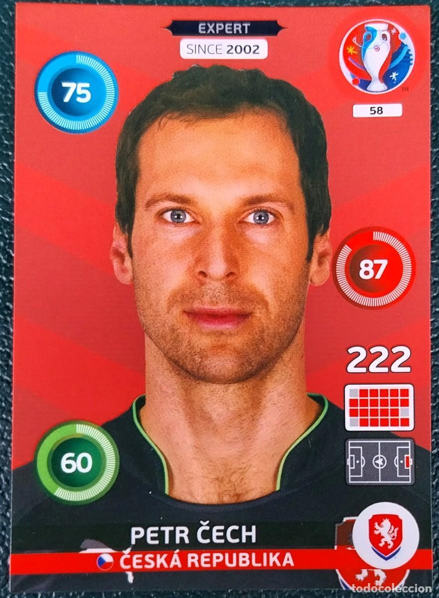 Cromos de f&uacute;tbol: 58 PETR CECH REPUBLICA CHECA FICHAS ALBUM ADRENALYN XL EUROCOPA FRANCIA 2016