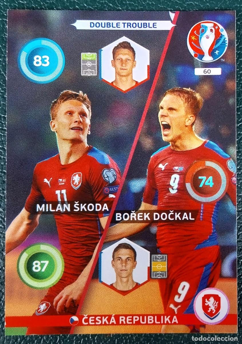 Cromos de f&uacute;tbol: 60 MILAN SKODA / BOREK DOCKAL REPUBLICA CHECA FICHAS ALBUM ADRENALYN XL EUROCOPA FRANCIA 2016