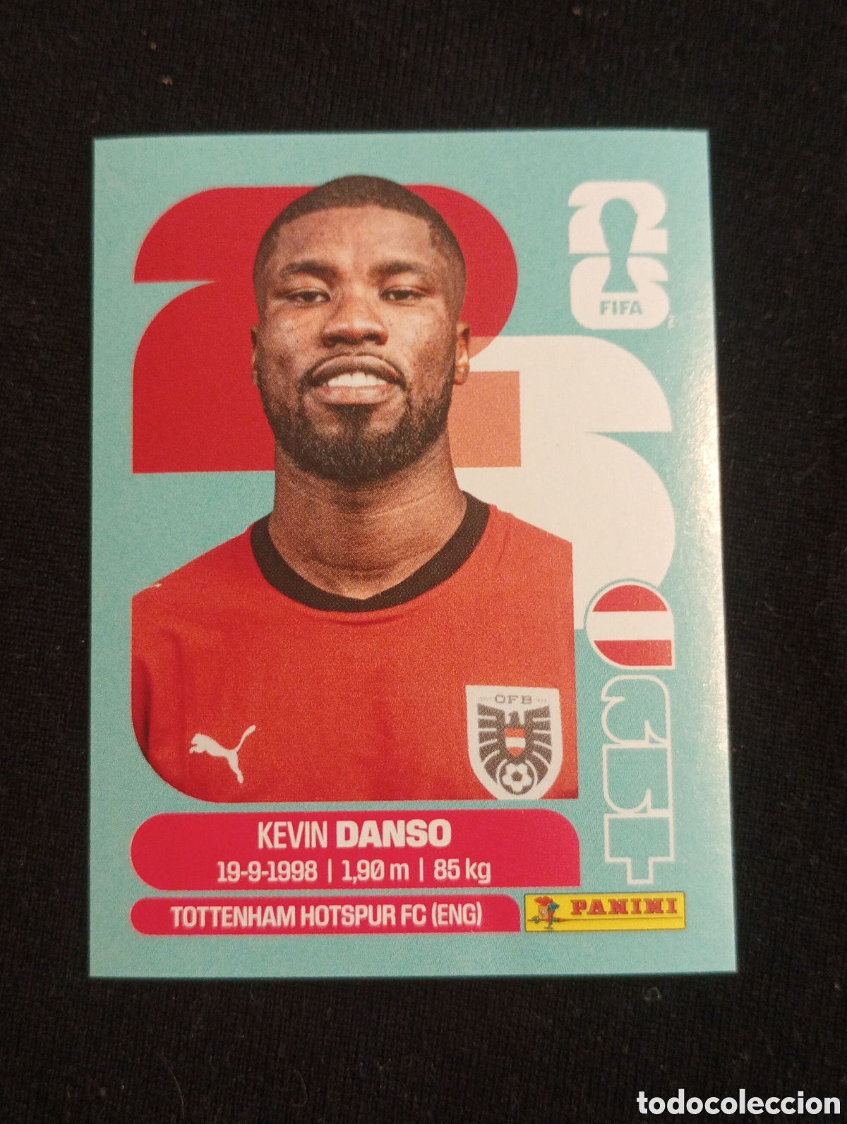 Cromos de f&uacute;tbol: mundial panini 2026 Kevin danso