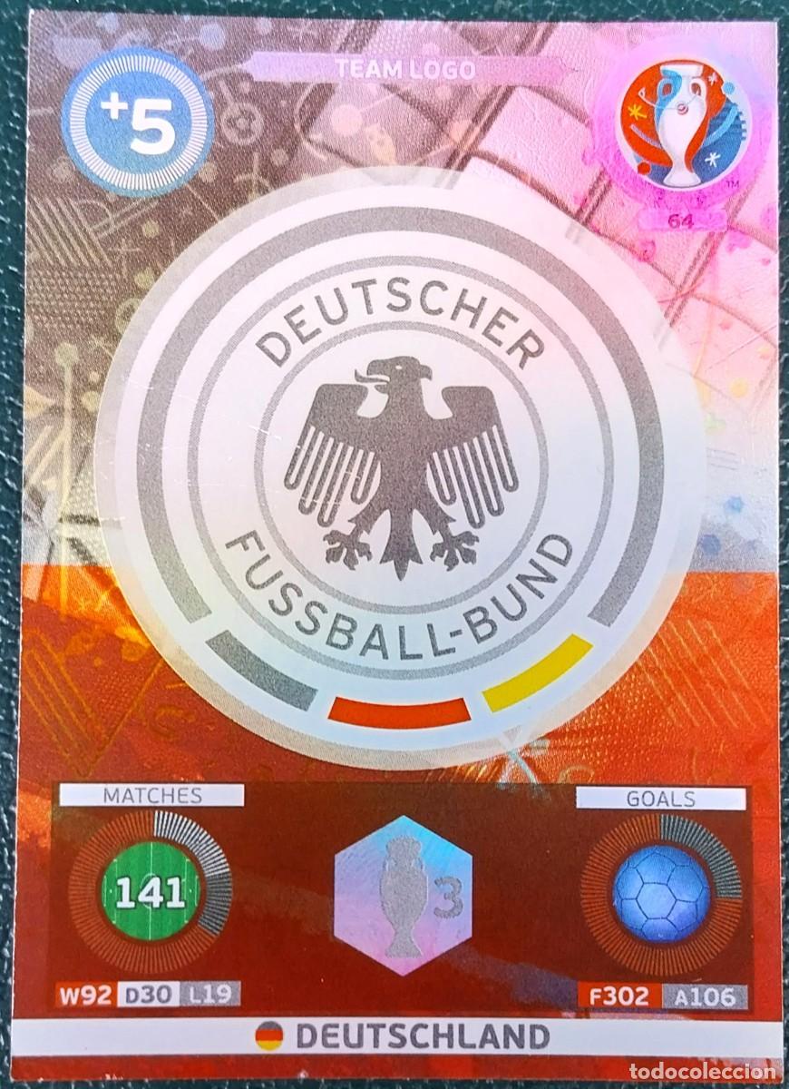 Cromos de f&uacute;tbol: 64 ESCUDO ALEMANIA FICHAS ALBUM ADRENALYN XL EUROCOPA FRANCIA 2016