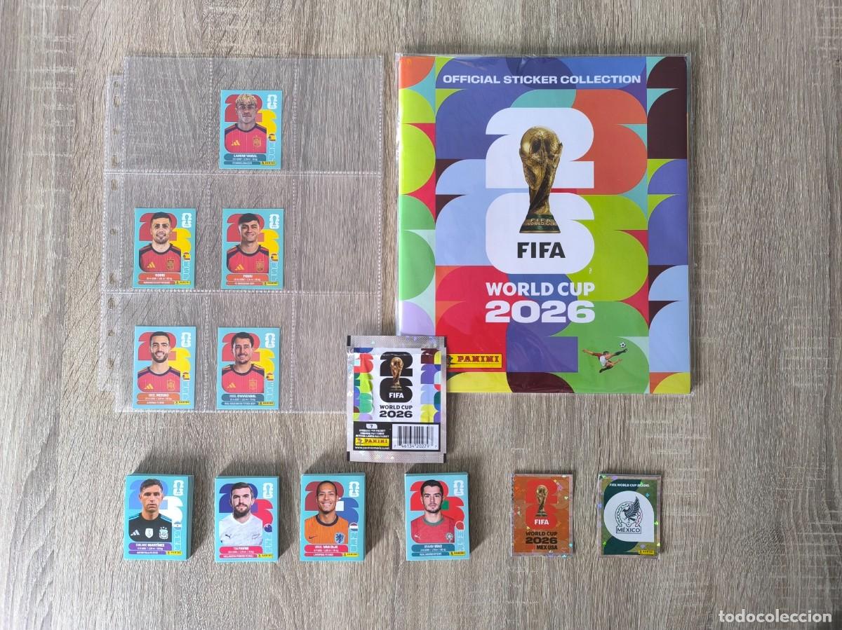 Cromos de f&uacute;tbol: Lote Espa&ntilde;a - Panini FIFA World Cup 2026 - Pack Avanzado (212 Cromos+ &aacute;lbum)
