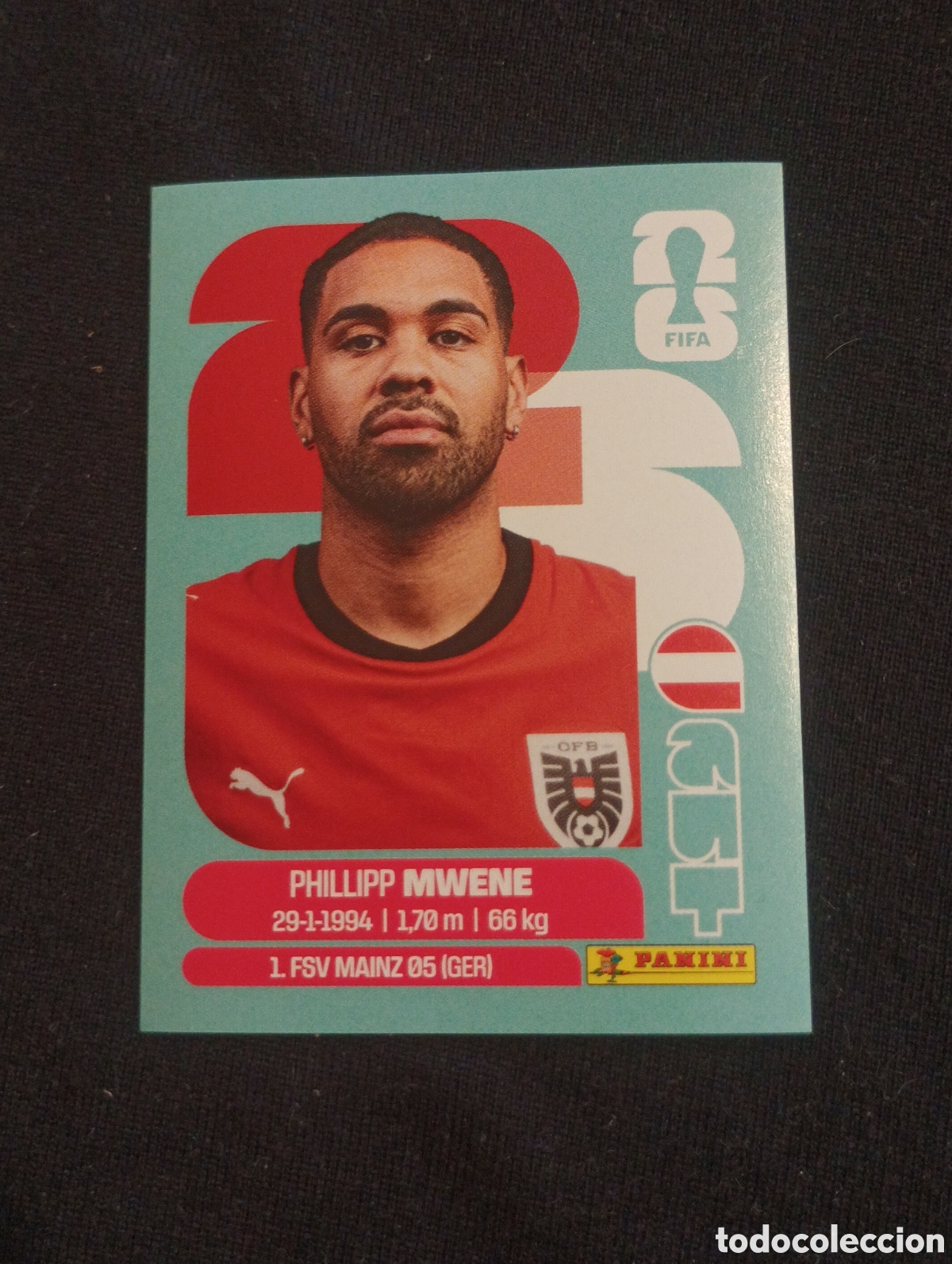 Cromos de f&uacute;tbol: mundial panini 2026 phillipp nwene