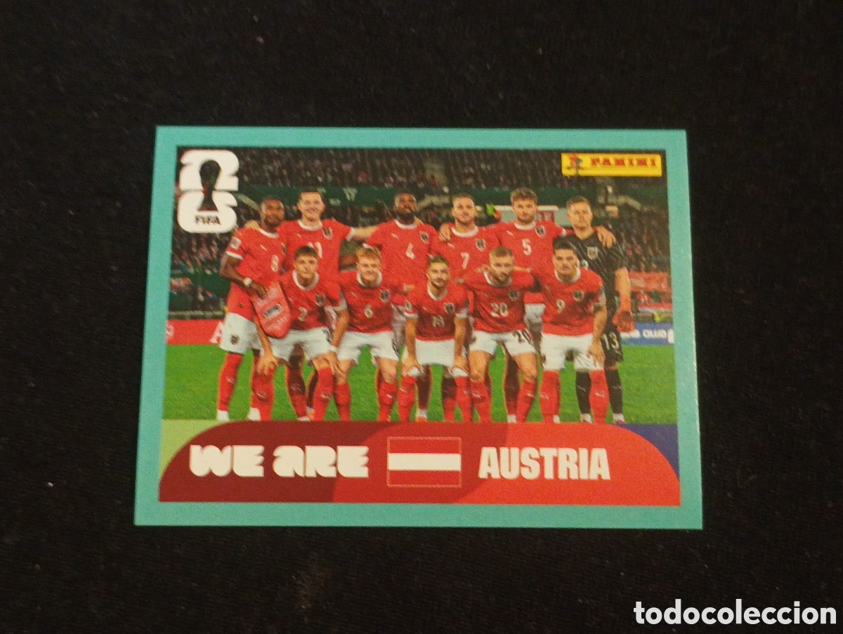 Cromos de f&uacute;tbol: mundial panini 2026 equipo austria