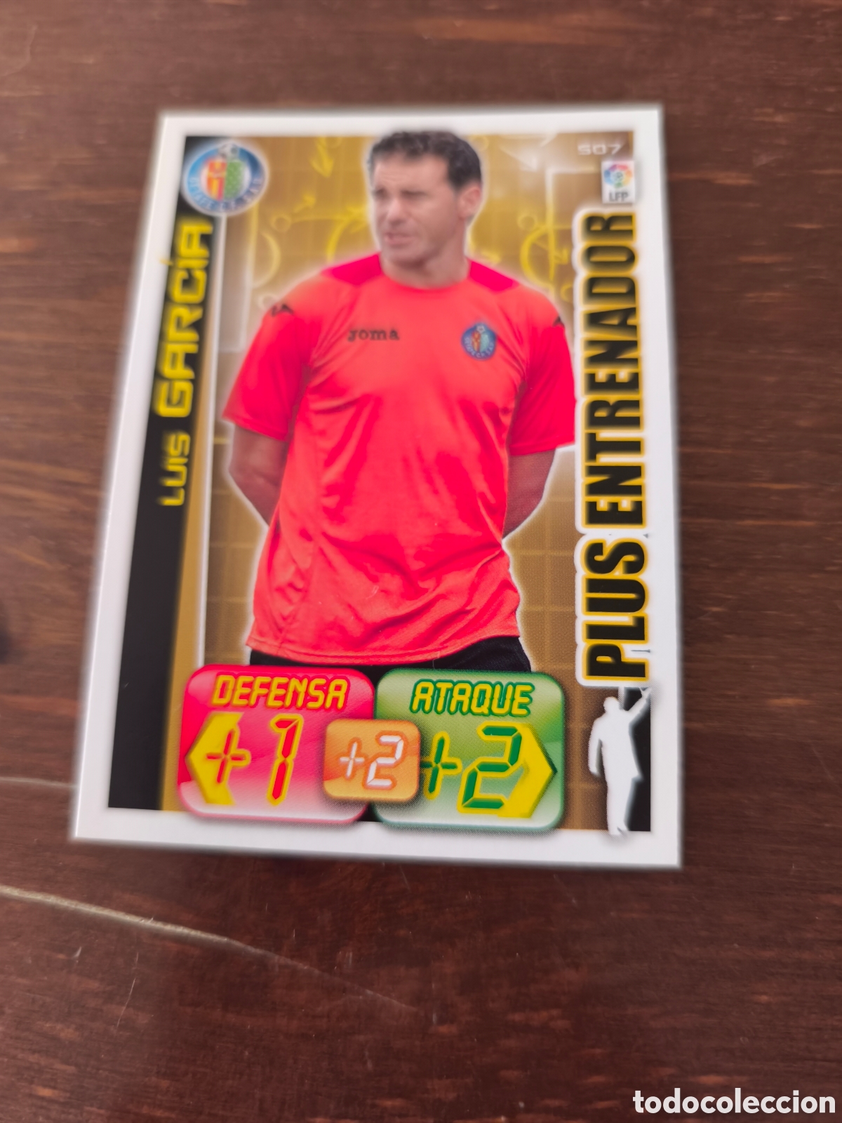 Cromos de f&uacute;tbol: Luis Garc&iacute;a plus entrenador adrenalyn 12/13