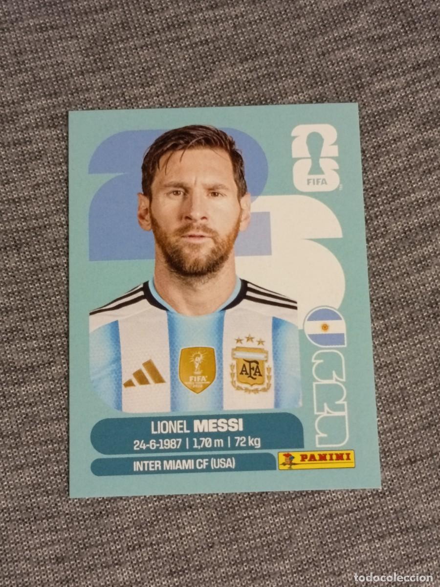 Cromos de f&uacute;tbol: MESSI ARG 17 STICKER MUNDIAL 2026 PANINI FIFA WORLD CUP NUEVO