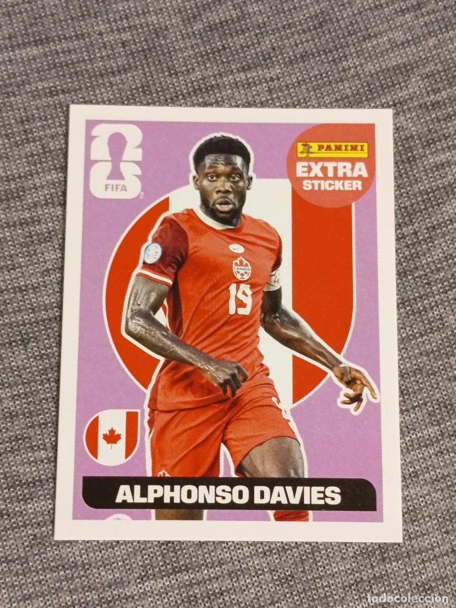 Cromos de f&uacute;tbol: ALPHONSO DAVIES EXTRA STICKER MUNDIAL 2026 PANINI FIFA WORLD CUP