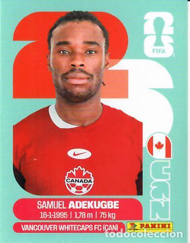 Cromos de f&uacute;tbol: CROMO PANINI MUNDIAL WORLD CUP 2026 - CAN5 CAN 5 - ADEKUGBE - CANAD&Aacute;