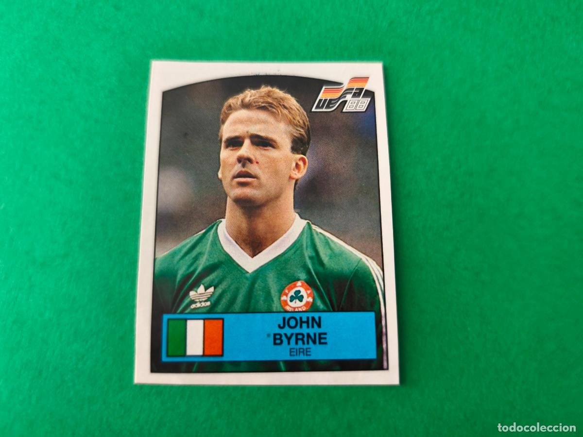 Cromos de f&uacute;tbol: CROMO FUTBOL BYRNE EIRE RECORTADO N&ordm; 202 EUROCOPA EURO 88 PANINI