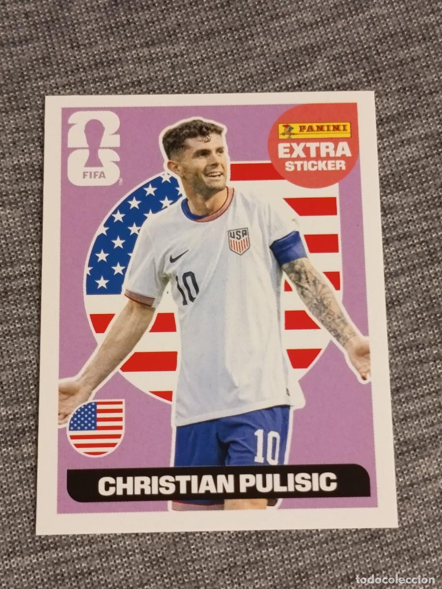 Cromos de f&uacute;tbol: CHRISTIAN PULISIC EXTRA STICKER MUNDIAL 2026 PANINI FIFA WORLD CUP