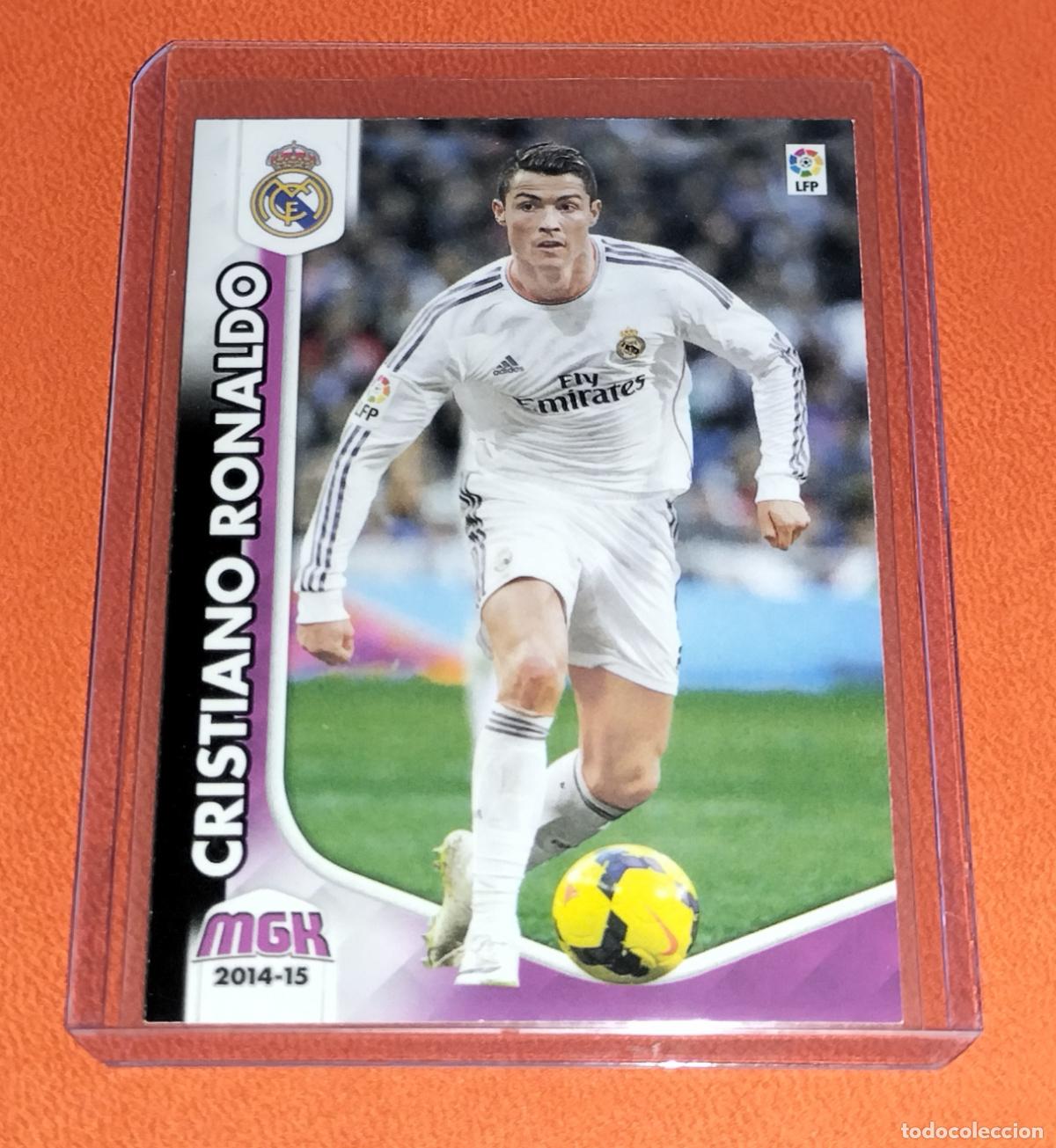 Cromos de f&uacute;tbol: 251 CRISTIANO RONALDO REAL MADRID CARD MGK MEGACRACKS LIGA FUTBOL 2014 2015 14 15