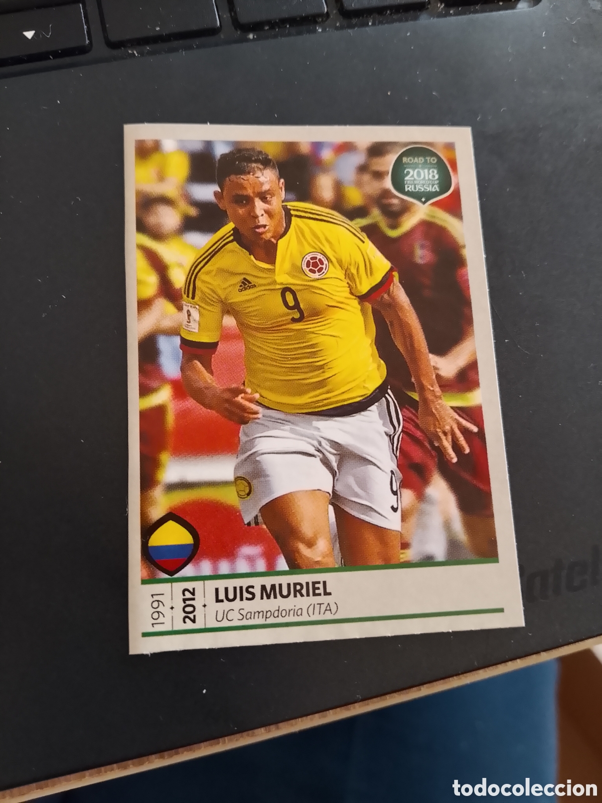 Cromos de f&uacute;tbol: 350 LUIS MURIEL COLOMBIA CROMO FUTBOL PANINI ROAD TO WORLD CUP 2018 CAMINO MUNDIAL 2018