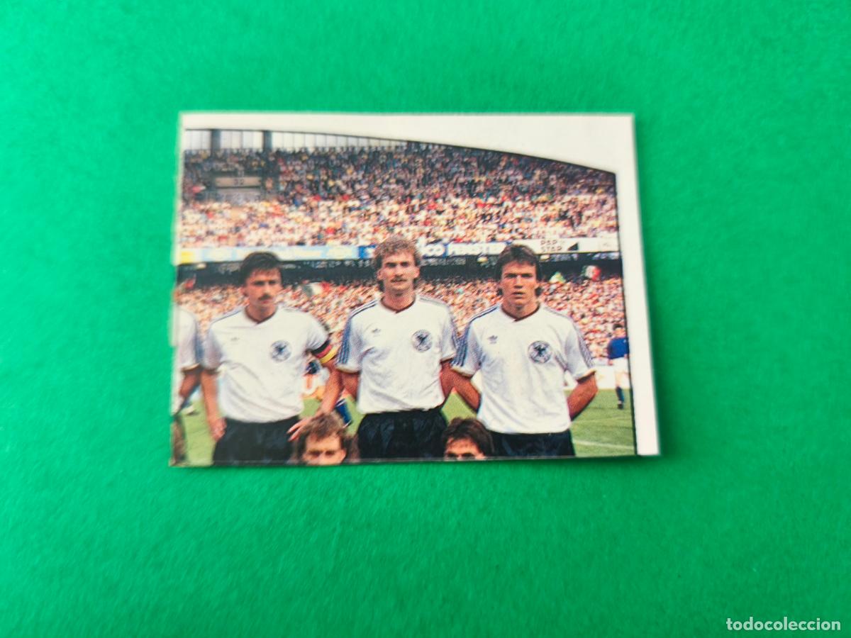 Cromos de f&uacute;tbol: CROMO FUTBOL ALINEACION ALEMANIA RECORTADO N&ordm; 46 EUROCOPA EURO ALEMANIA 88 PANINI