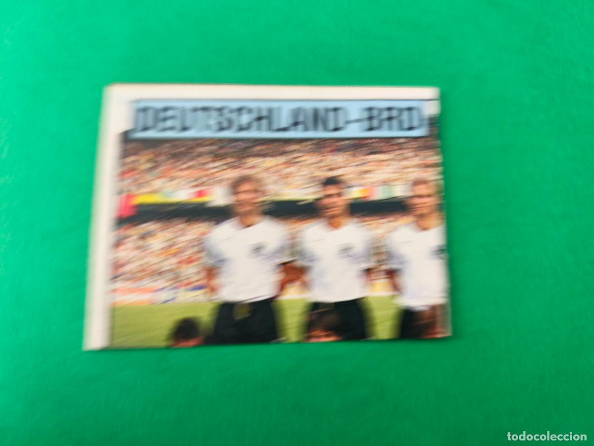 Cromos de f&uacute;tbol: CROMO FUTBOL ALINEACION ALEMANIA RECORTADO N&ordm; 45 EUROCOPA EURO ALEMANIA 88 PANINI