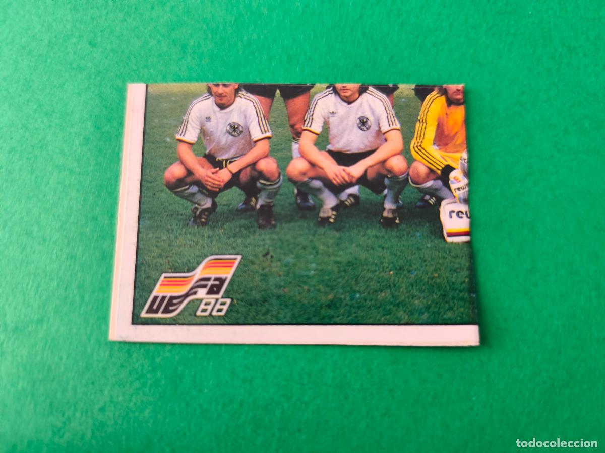 Cromos de f&uacute;tbol: CROMO FUTBOL ALINEACION ALEMANIA RECORTADO N&ordm; 47 EUROCOPA EURO ALEMANIA 88 PANINI