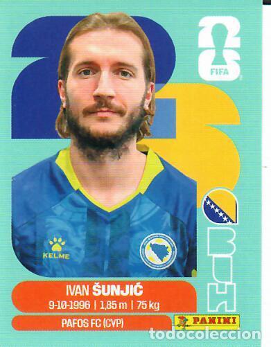 Cromos de f&uacute;tbol: CROMO PANINI MUNDIAL WORLD CUP 2026 - BIH11 BIH 11 - SUNJIC - BOSNIA HERZEGOVINA