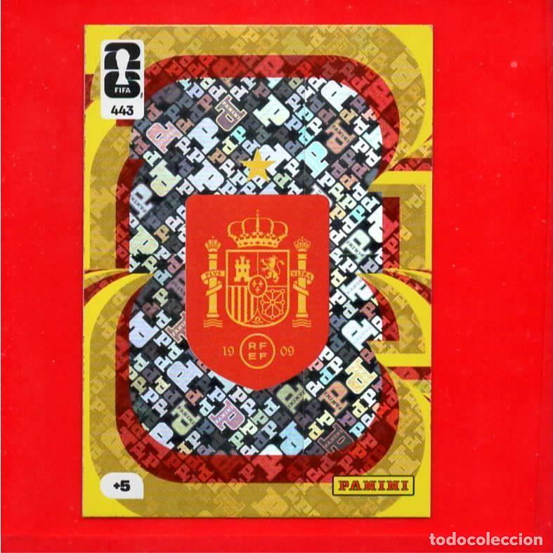 Cromos de f&uacute;tbol: 443 Escudo - Espa&ntilde;a - ADRENALYN FIFA WORLD CUP Mundial 2026