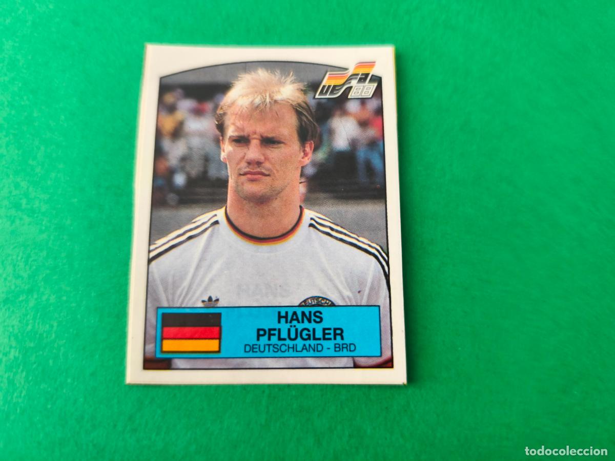 Cromos de f&uacute;tbol: CROMO FUTBOL PFLUGLER ALEMANIA RECORTADO N&ordm; 58 EUROCOPA EURO ALEMANIA 88 PANINI