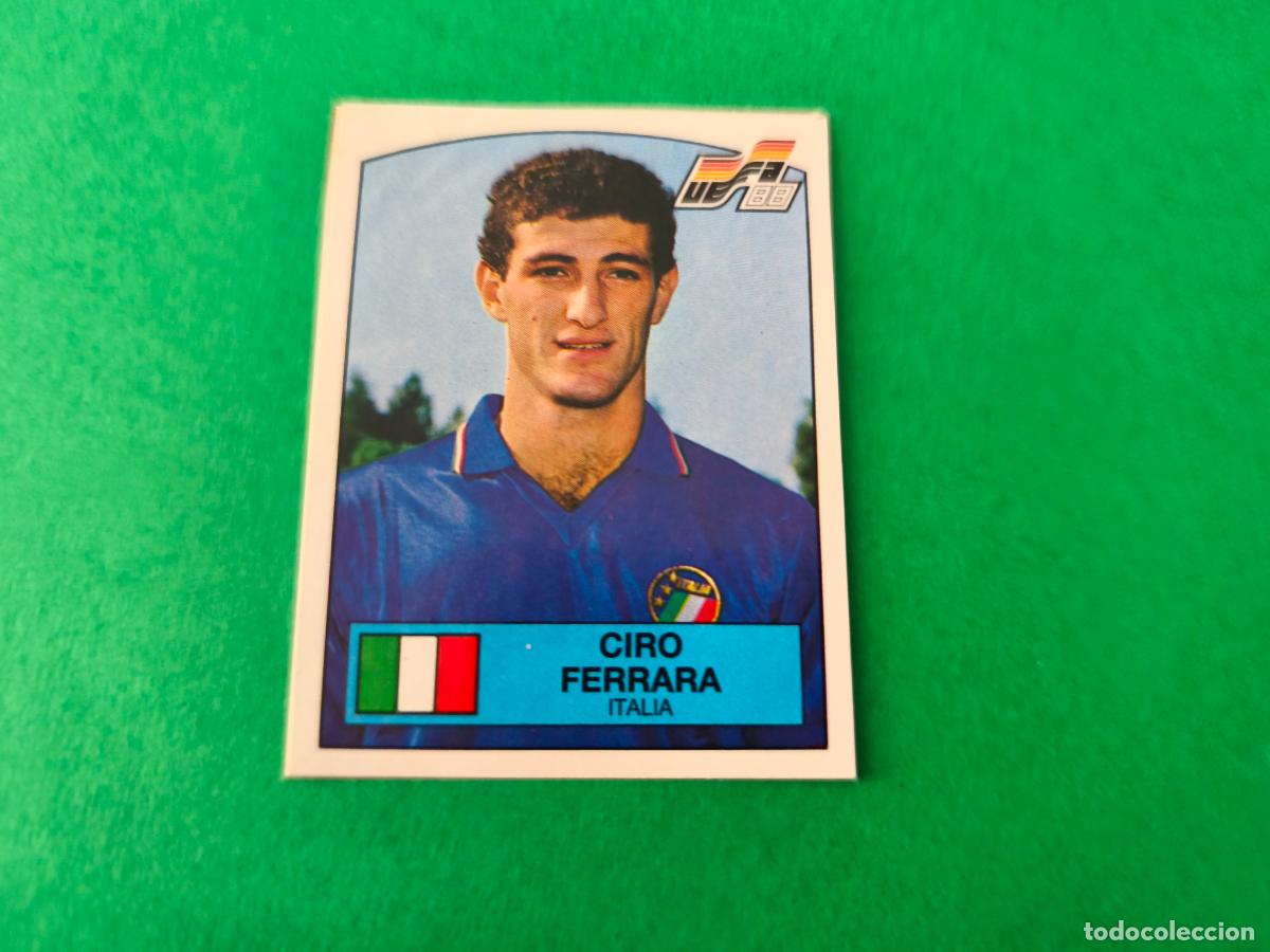 Cromos de f&uacute;tbol: CROMO FUTBOL FERRARA ITALIA RECORTADO N&ordm; 82 EUROCOPA EURO ALEMANIA 88 PANINI