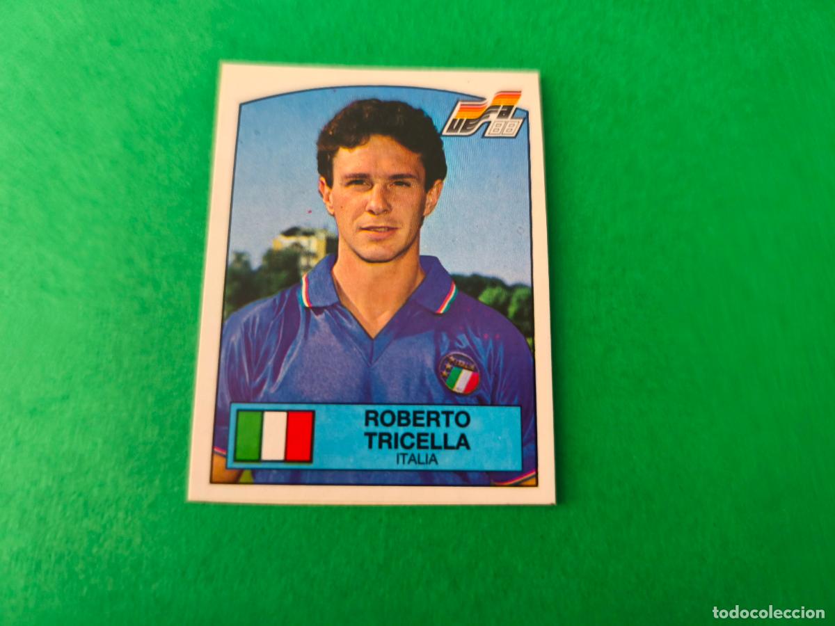 Cromos de f&uacute;tbol: CROMO FUTBOL TRICELLA ITALIA RECORTADO N&ordm; 84 EUROCOPA EURO ALEMANIA 88 PANINI