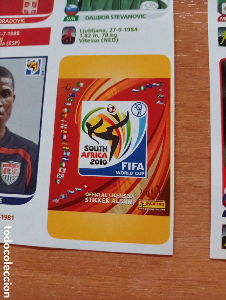 Cromos de f&uacute;tbol: Ampliaci&oacute;n mundial 2010 sin pegar. 80 stickers