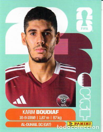 Cromos de f&uacute;tbol: CROMO PANINI MUNDIAL WORLD CUP 2026 - QAT10 QAT 10 - BOUDIAF - QATAR