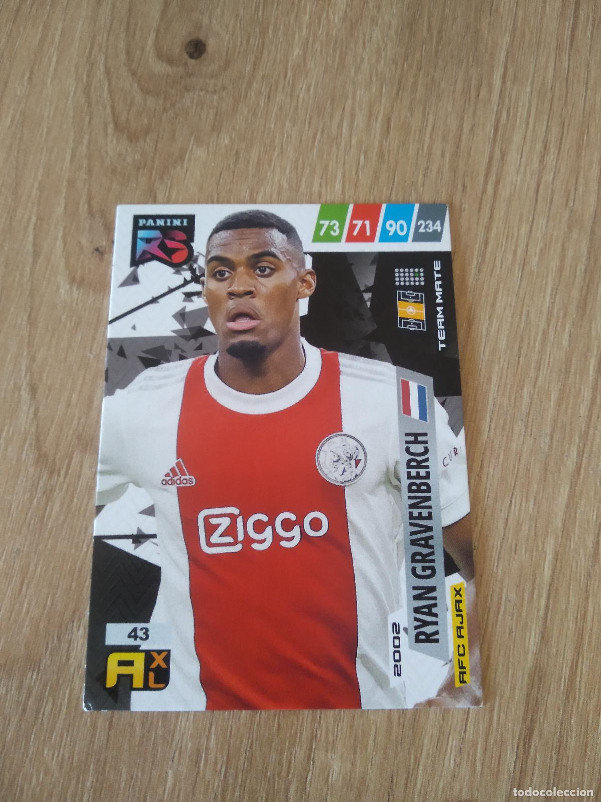 Cromos de f&uacute;tbol: 43 RYAN GRAVENBERCH AJAX CROMO FUTBOL PANINI 21-22 ADRENALYN RISING STARS 2021-2022