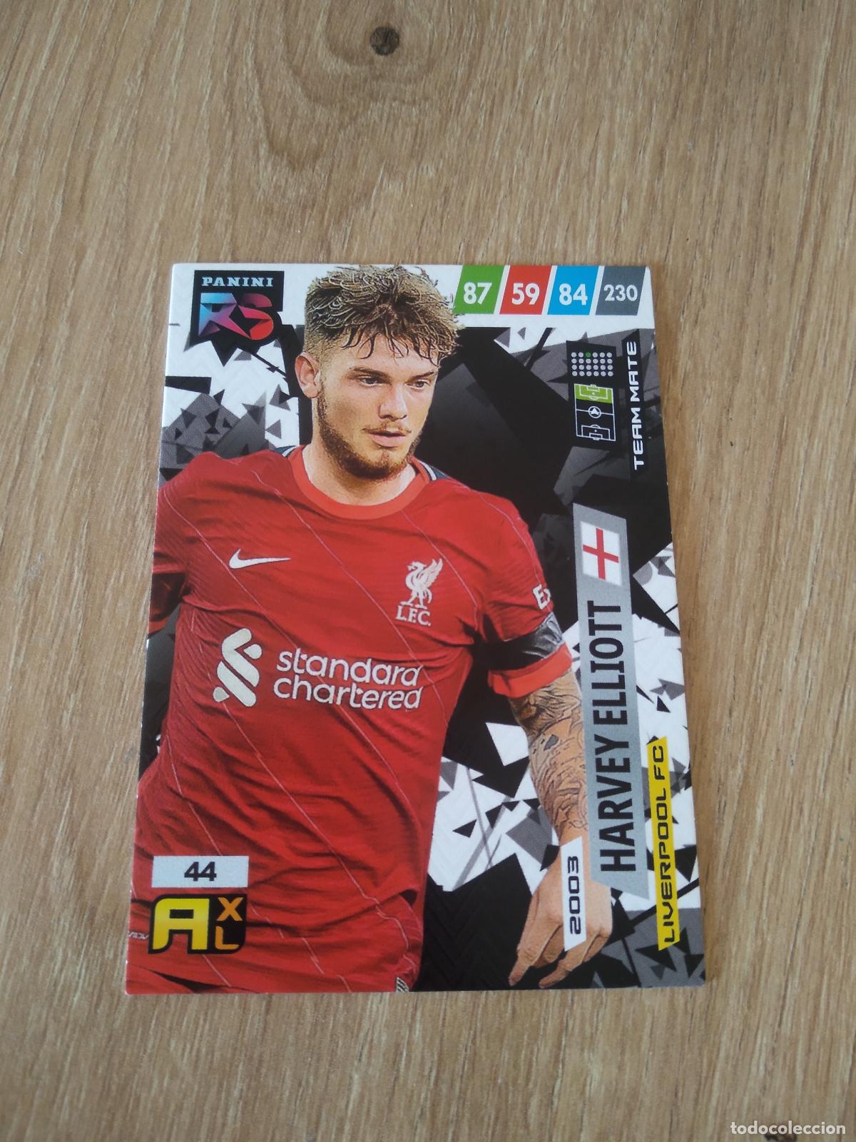 Cromos de f&uacute;tbol: 44 HARVEY ELLIOTT LIVERPOOL CROMO FUTBOL PANINI 21-22 ADRENALYN RISING STARS 2021-2022