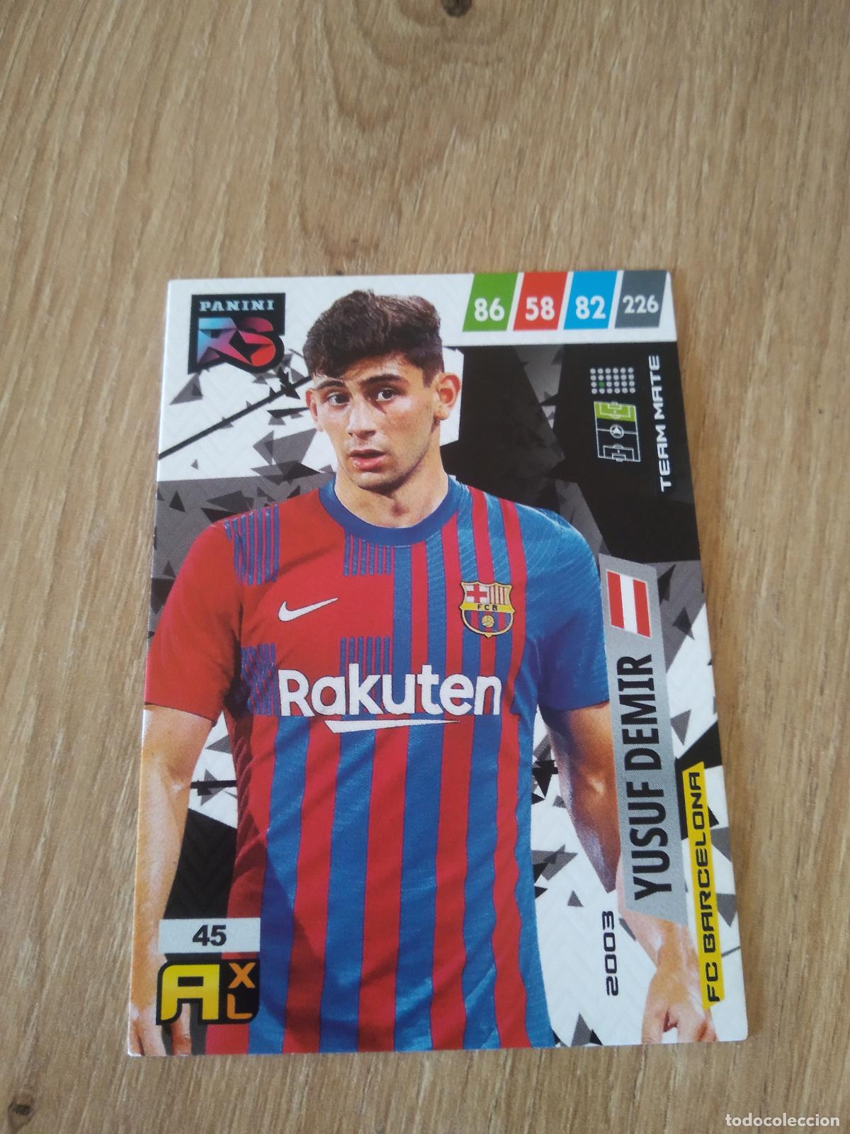 Cromos de f&uacute;tbol: 45 YUSUF DEMIR BARCELONA BAR&Ccedil;A CROMO FUTBOL PANINI 21-22 ADRENALYN RISING STARS 2021-2022