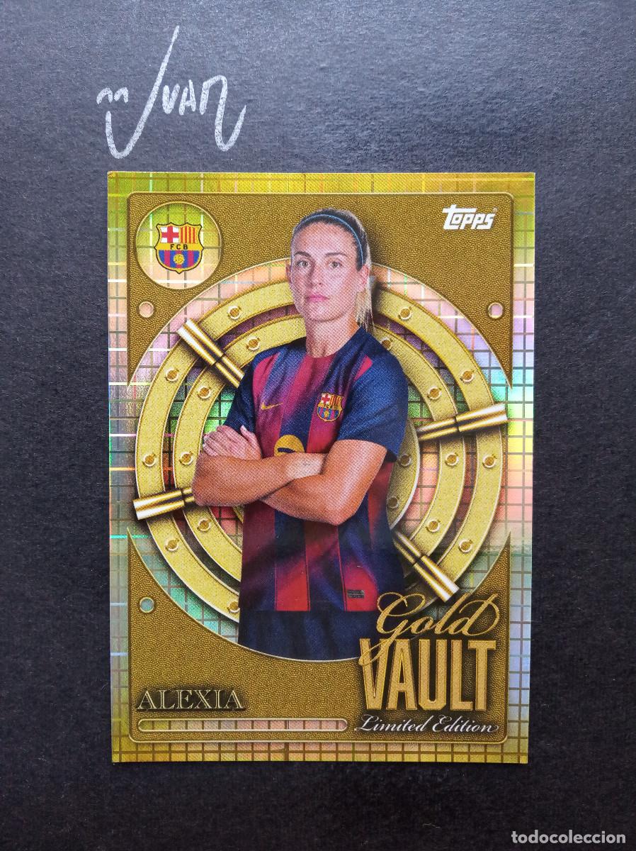 Cromos de f&uacute;tbol: LIMITED EDITION GOLD VAULT ALEXIA PUTELLAS BARCELONA WOMEN ⚽ TOPPS &reg; COLLECTOR TIN 2025 2026 25 26
