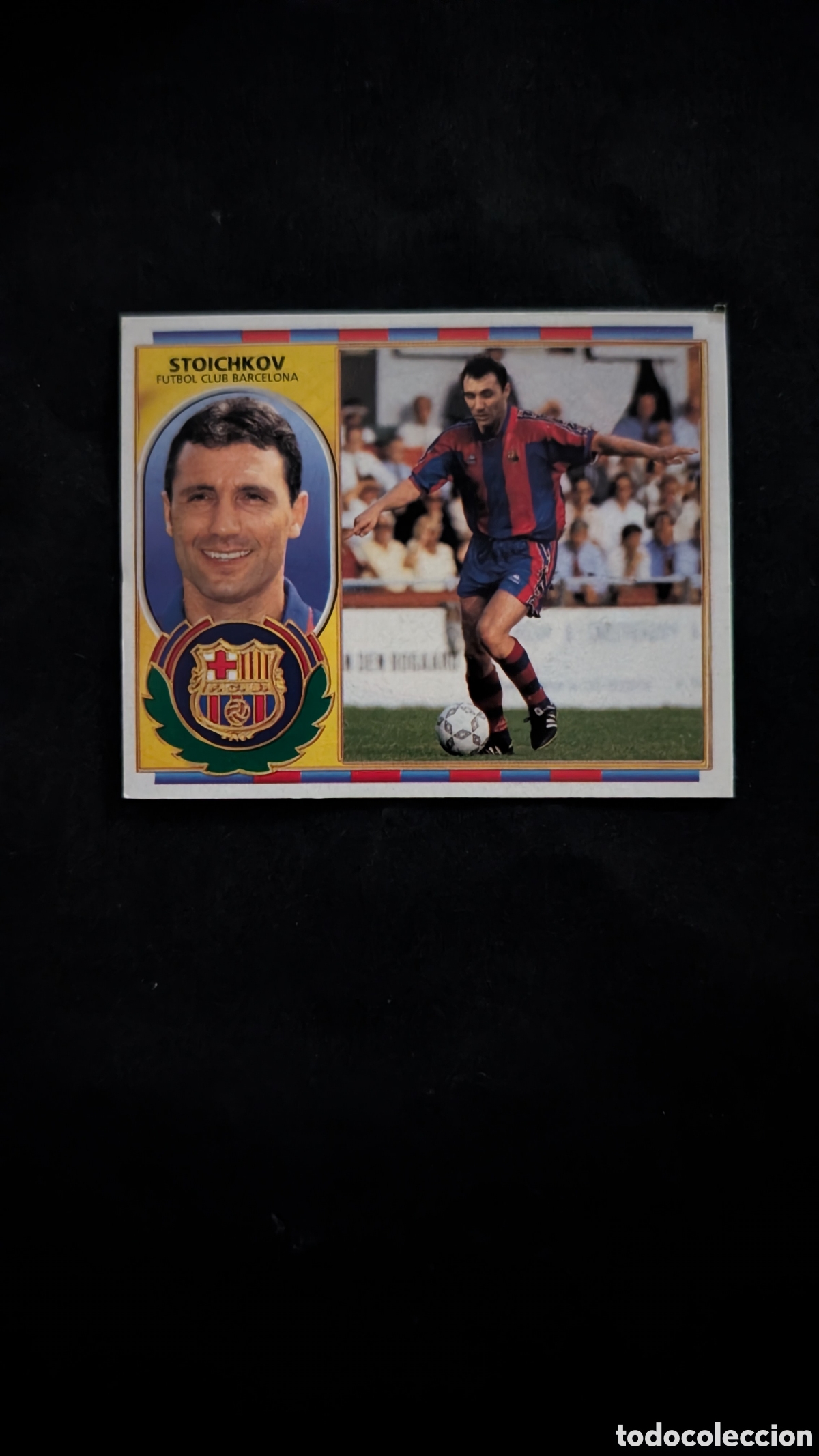 Figurine di Calcio: STOICHKOV BARCELONA FICHAJE 14 VERSION LIGA ESTE 1996/97 96 97 RECORTADO