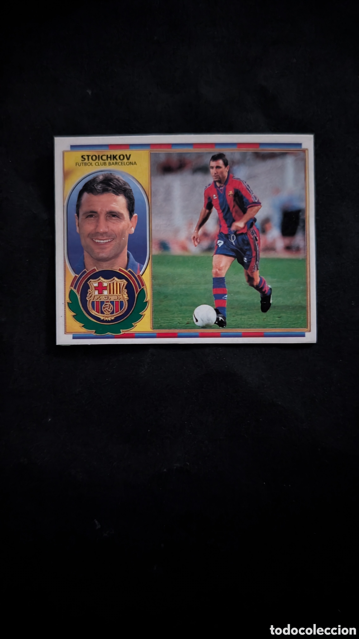 Figurine di Calcio: STOICHKOV BARCELONA FICHAJE 14 VERSION LIGA ESTE 1996/97 96 97 RECORTADO