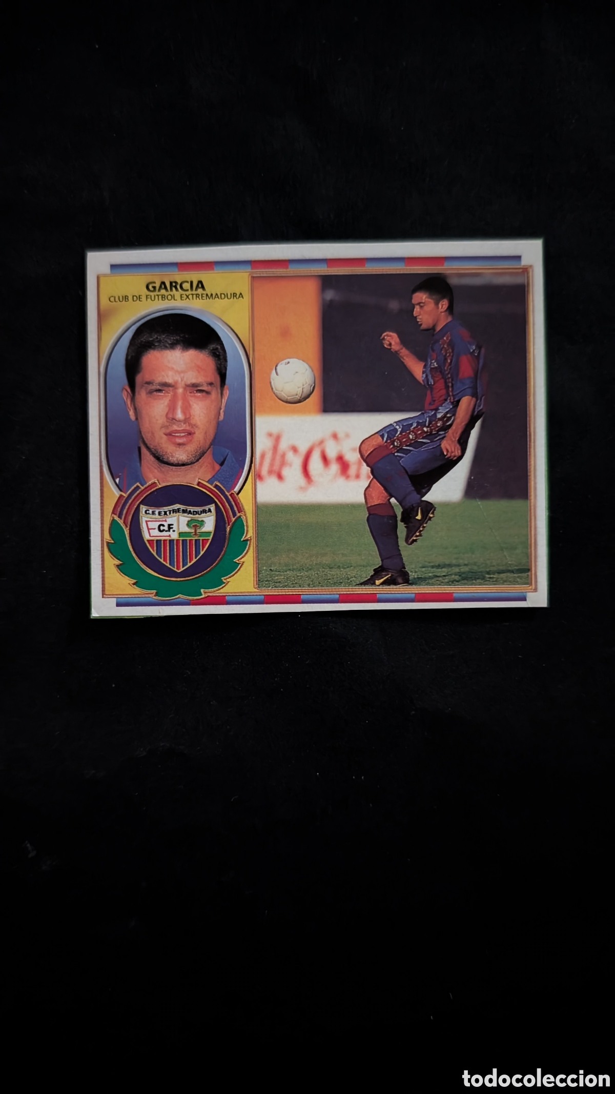 Fu&szlig;ball-Sticker: GARCIA EXTREMADURA FICHAJE 32 LIGA ESTE 1996/97 96 97 RECORTADO