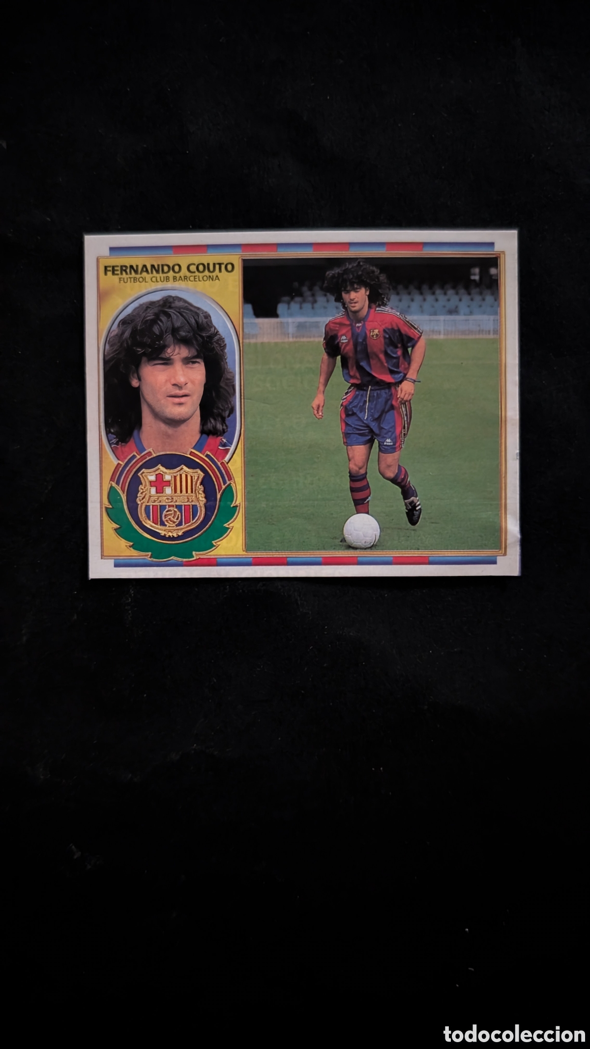 Fu&szlig;ball-Sticker: FERNANDO COUTO BARCELONA COLOCA LIGA ESTE 1996/97 96 97 RECORTADO