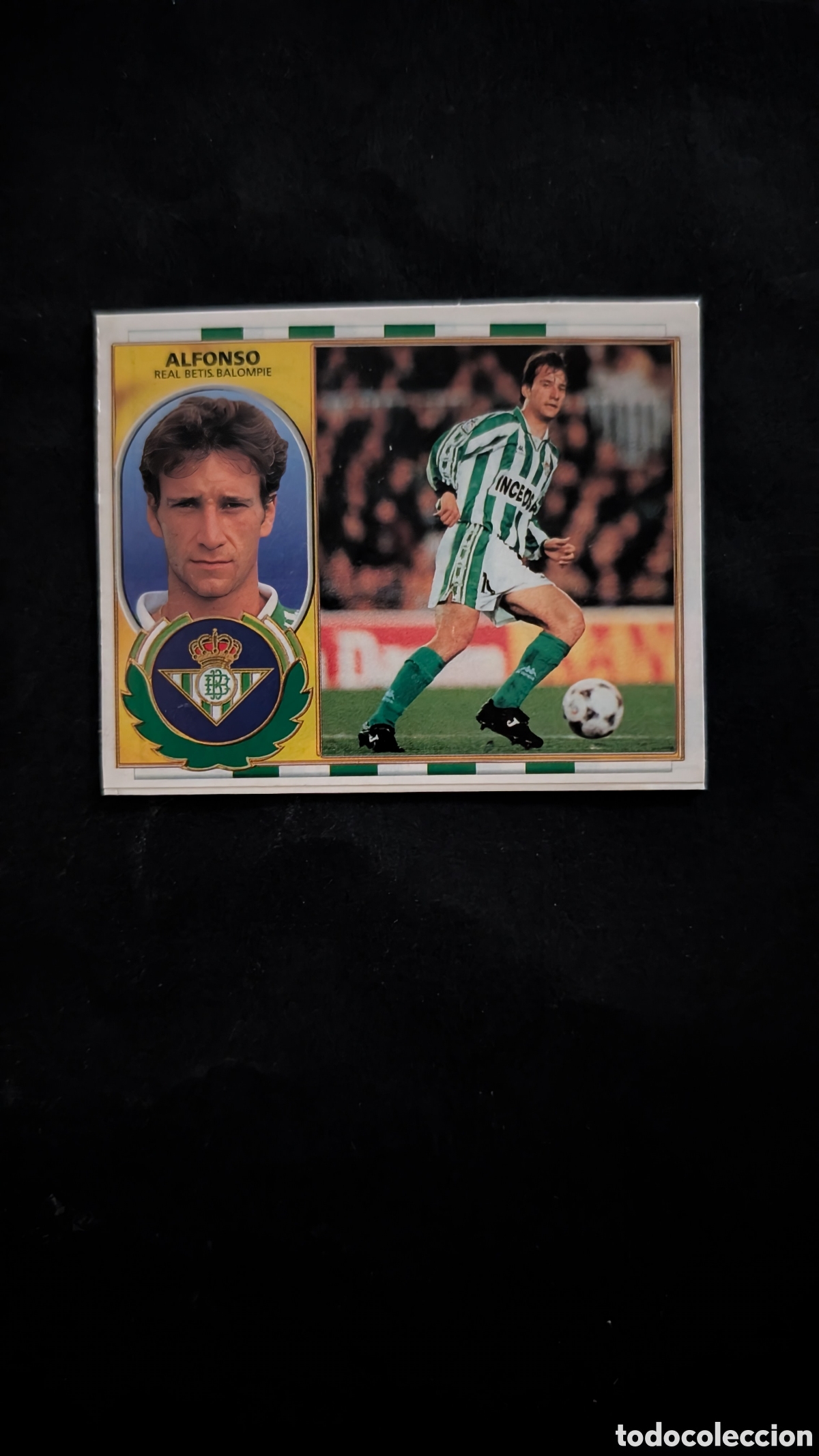 Fu&szlig;ball-Sticker: ALFONSO BETIS COLOCA LIGA ESTE 1996/97 96 97 RECORTADO