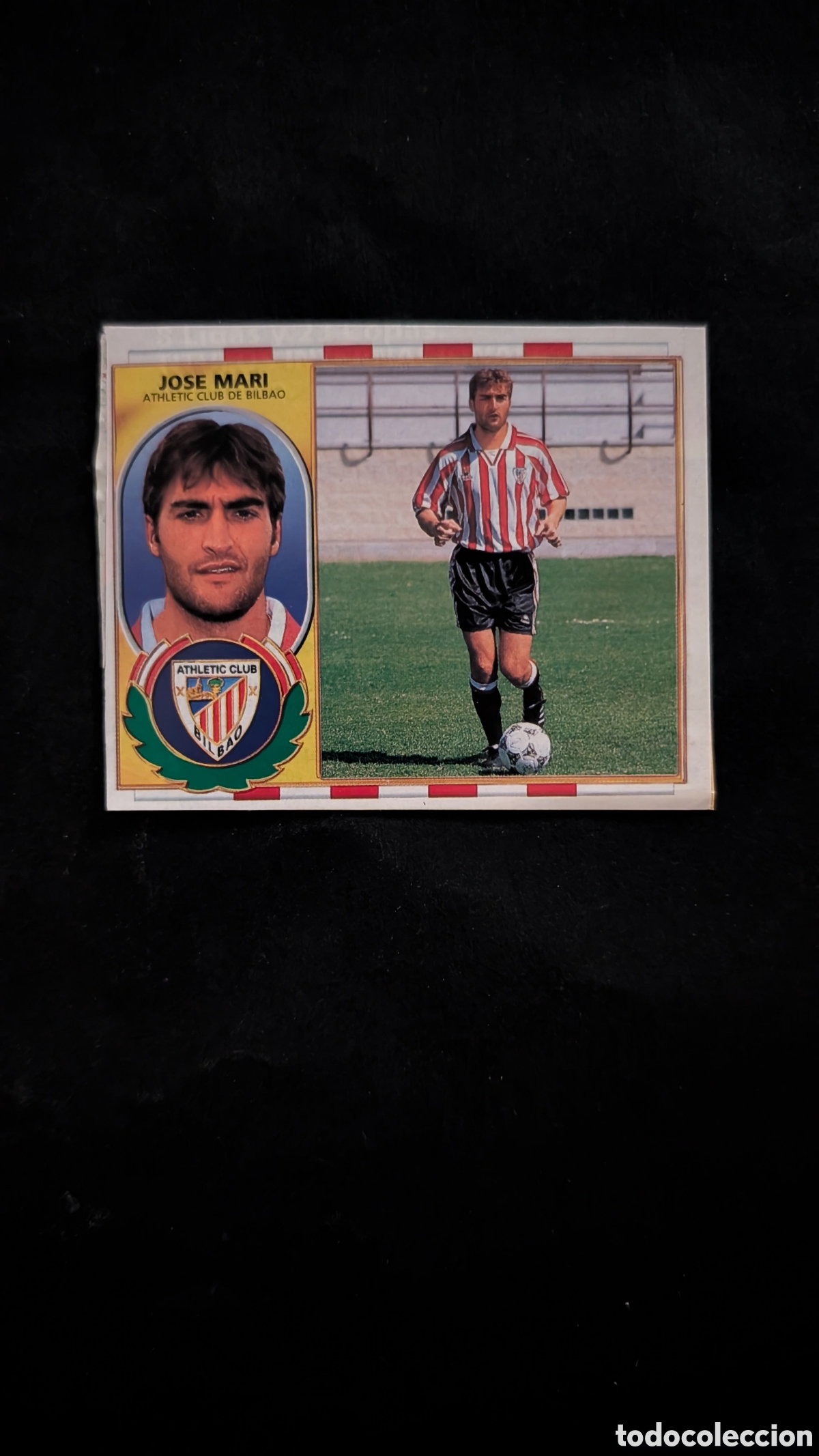 Fu&szlig;ball-Sticker: JOSE MARI BILBAO COLOCA LIGA ESTE 1996/97 96 97 RECORTADO