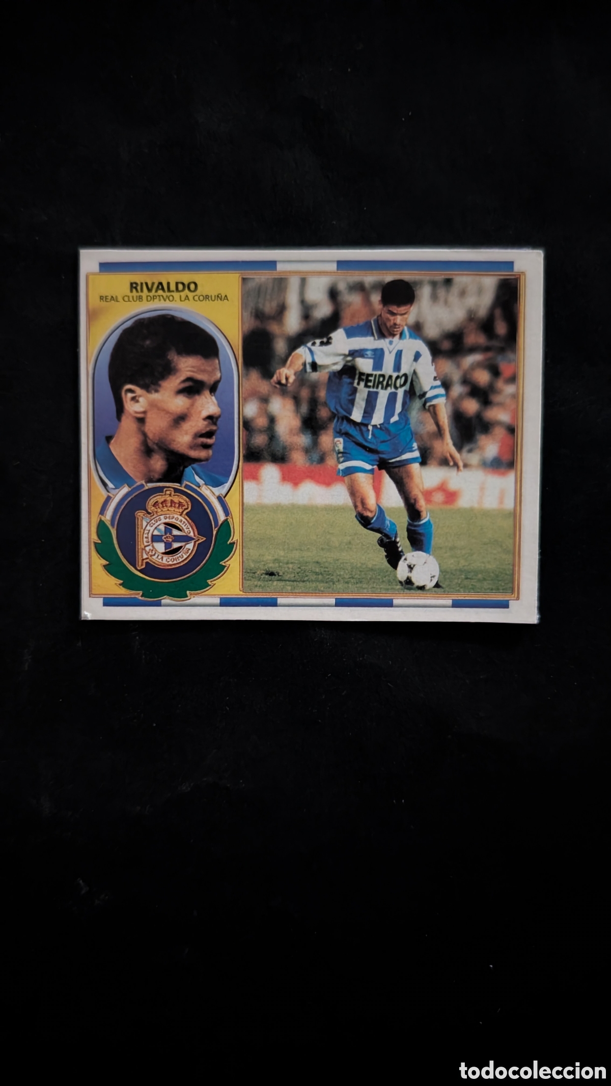 Cartes &agrave; collectionner de Football: RIVALDO DEPORTIVO VERSION COLOCA LIGA ESTE 1996/97 96 97 RECORTADO