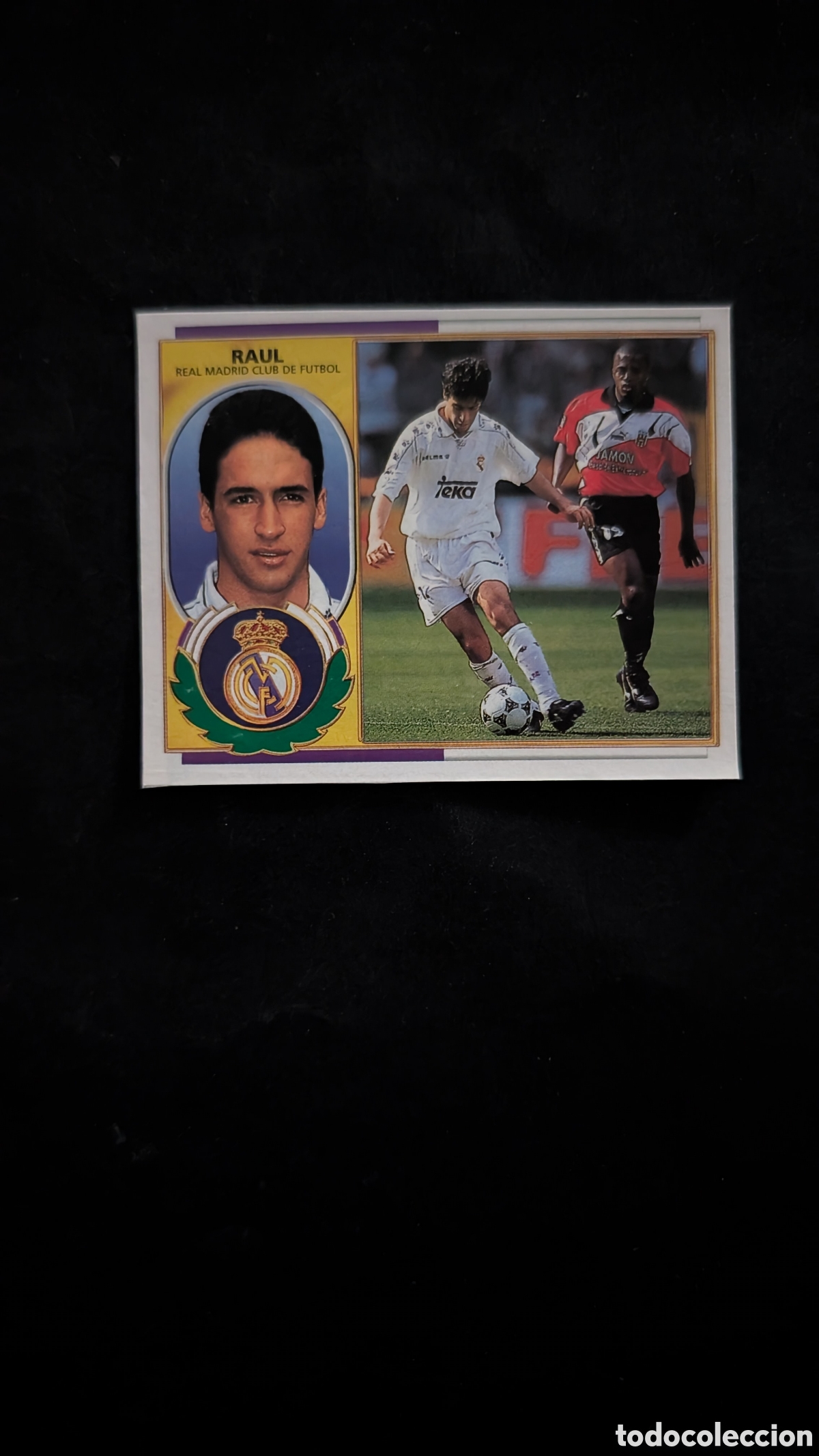 Figurine di Calcio: RAUL REAL MADRID LIGA ESTE 1996/97 96 97 RECORTADO