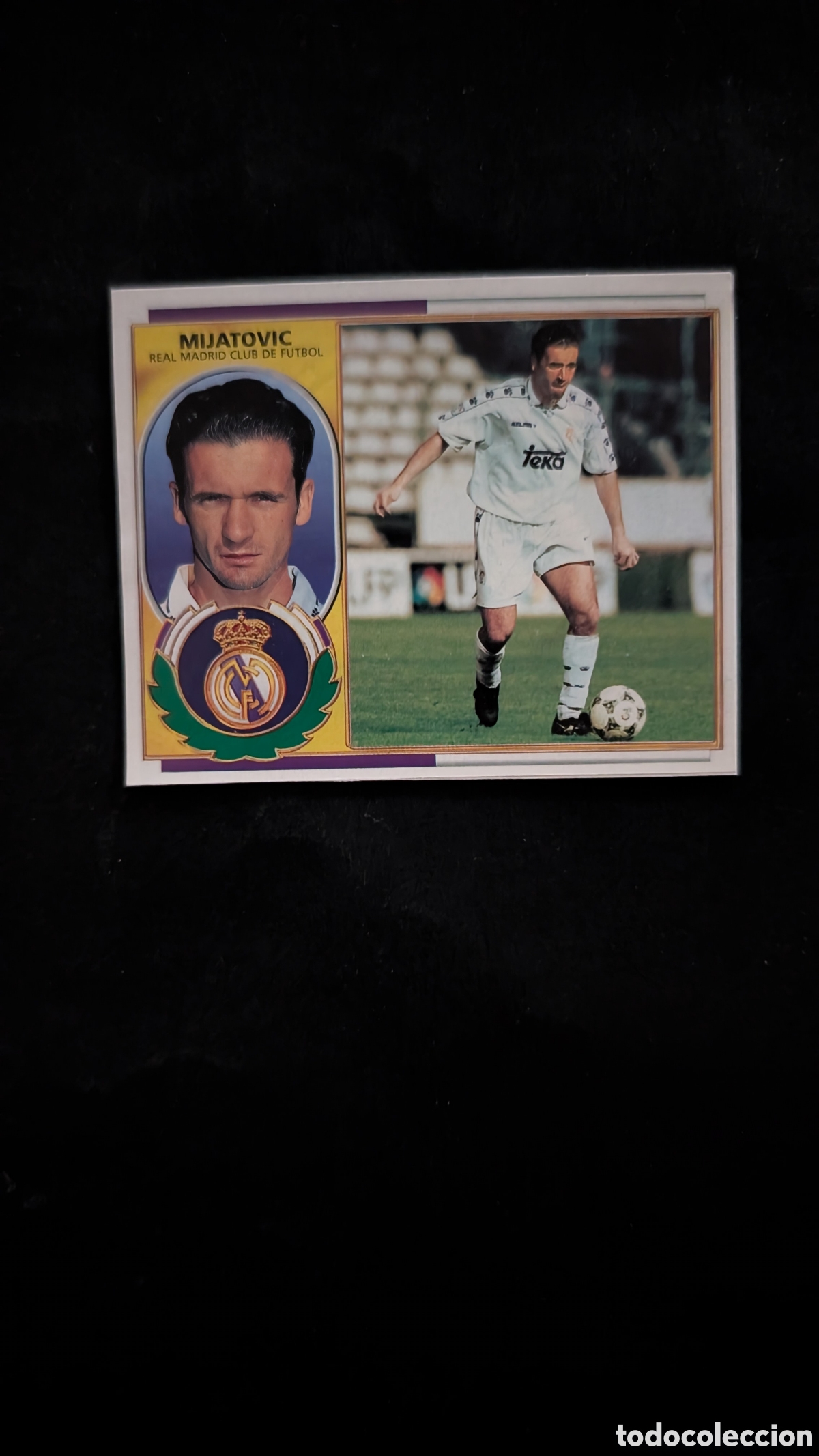 Fu&szlig;ball-Sticker: MIJATOVIC VERSION REAL MADRID LIGA ESTE 1996/97 96 97 RECORTADO