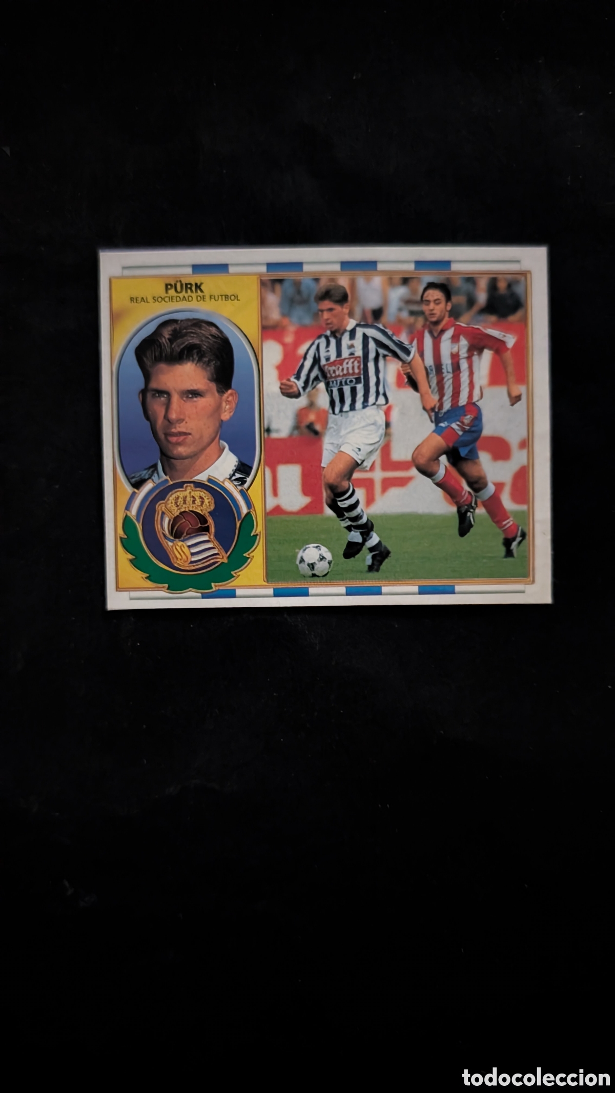 Fu&szlig;ball-Sticker: PURK REAL SOCIEDAD BAJA LIGA ESTE 1996/97 96 97 RECORTADO